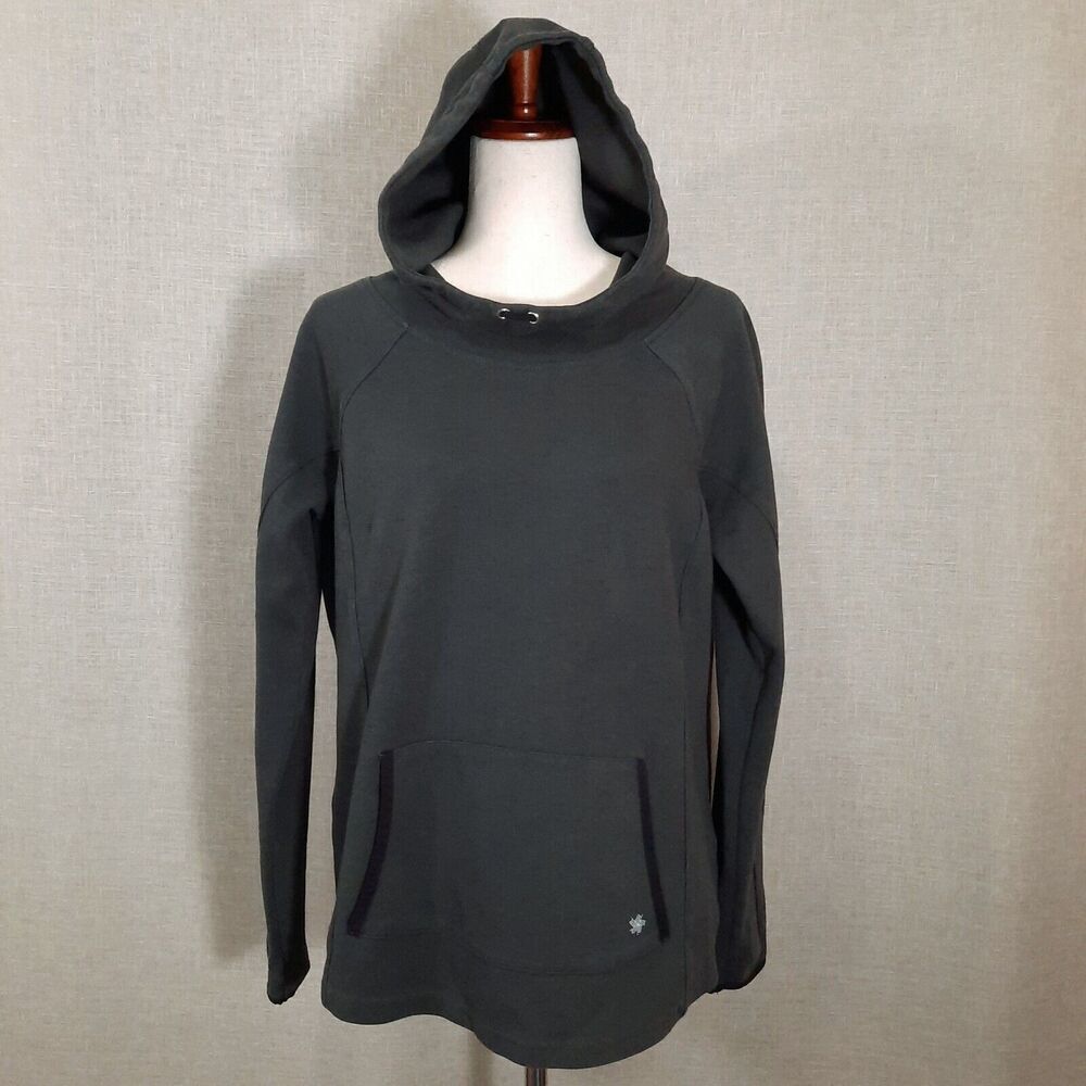 Tek Brand Women's Sweatshirt Hoodie Size Large Kangaroo Pocket Thumb Holes